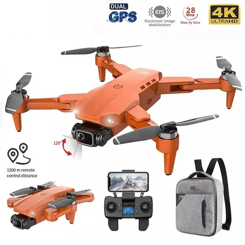 Drone L900 Pro 4K Profissional 5G GPS HD com Câmera Dupla para Fotografia