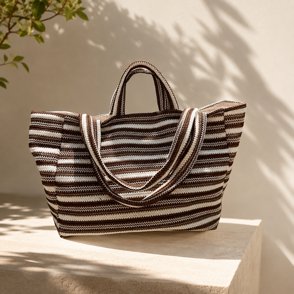 Thumbnail: Coco Stripe Medium Tote
