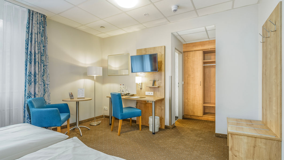 Doppelzimmer Kategorie Komfort im Hotel Kreuzer Wedel