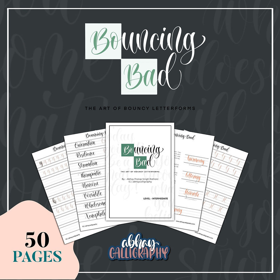 Thumbnail: Bouncing Bad - The Art of making Bouncy Letterforms | E-Workbook