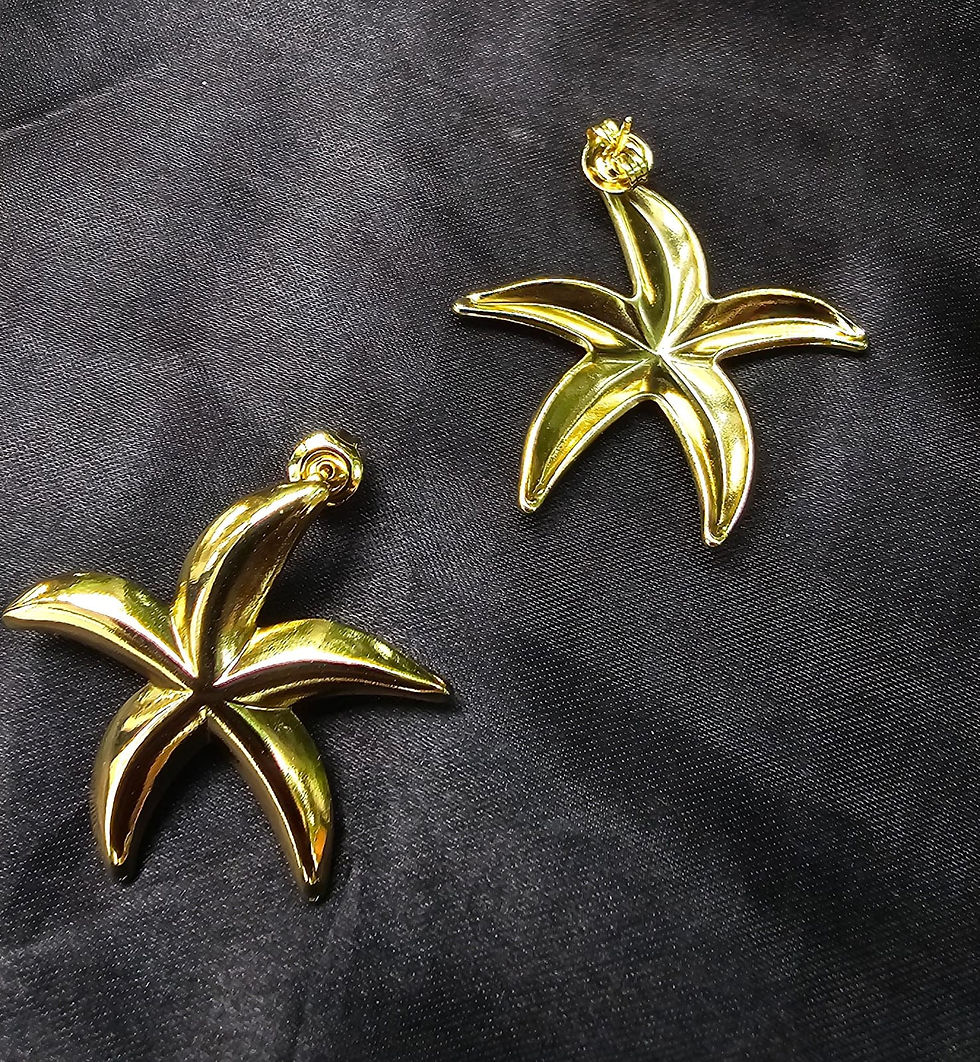 थंबनेल: Anti Tarnish Star shaped Oversized Studs