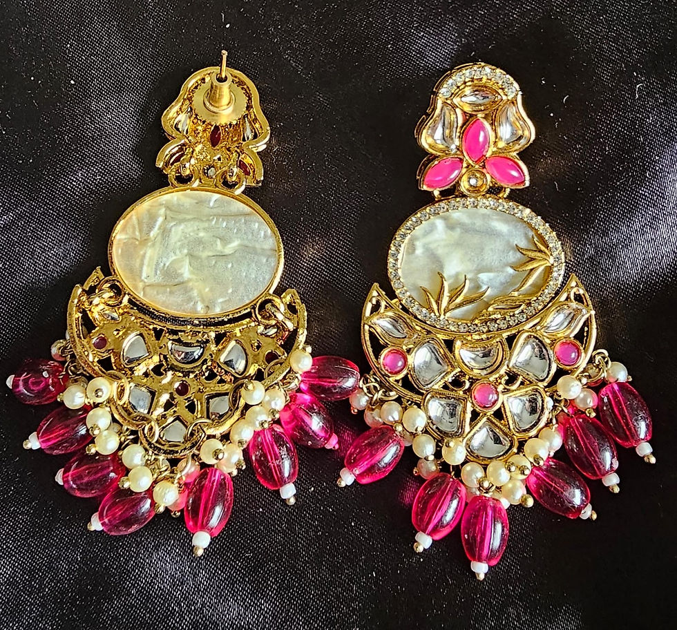 Thumbnail: MOP Chandbali Earrings