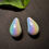 थंबनेल: White Reflection Big Drop Shaped earrings