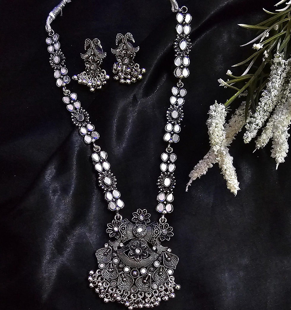 Thumbnail: Traditional Heavy oxidized Jewellery Combo