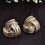 थंबनेल: Gold-Tone Swirl Stud Earrings