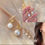 थंबनेल: unique spiral Pearl Drop Minimalistic Earrings
