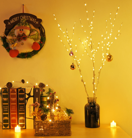 Thumbnail: Lighted Brown Twig Branches Plug In With Dimmer And Timer 3pcs Fairy Lights