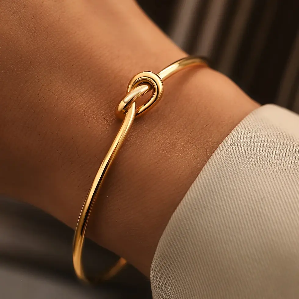 Thumbnail: Stainless Steel Bracelets Vintage Men's Fashion Woven Twist Texture Bangles for 