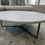 Thumbnail: Modern White Textured Coffee Table - $300