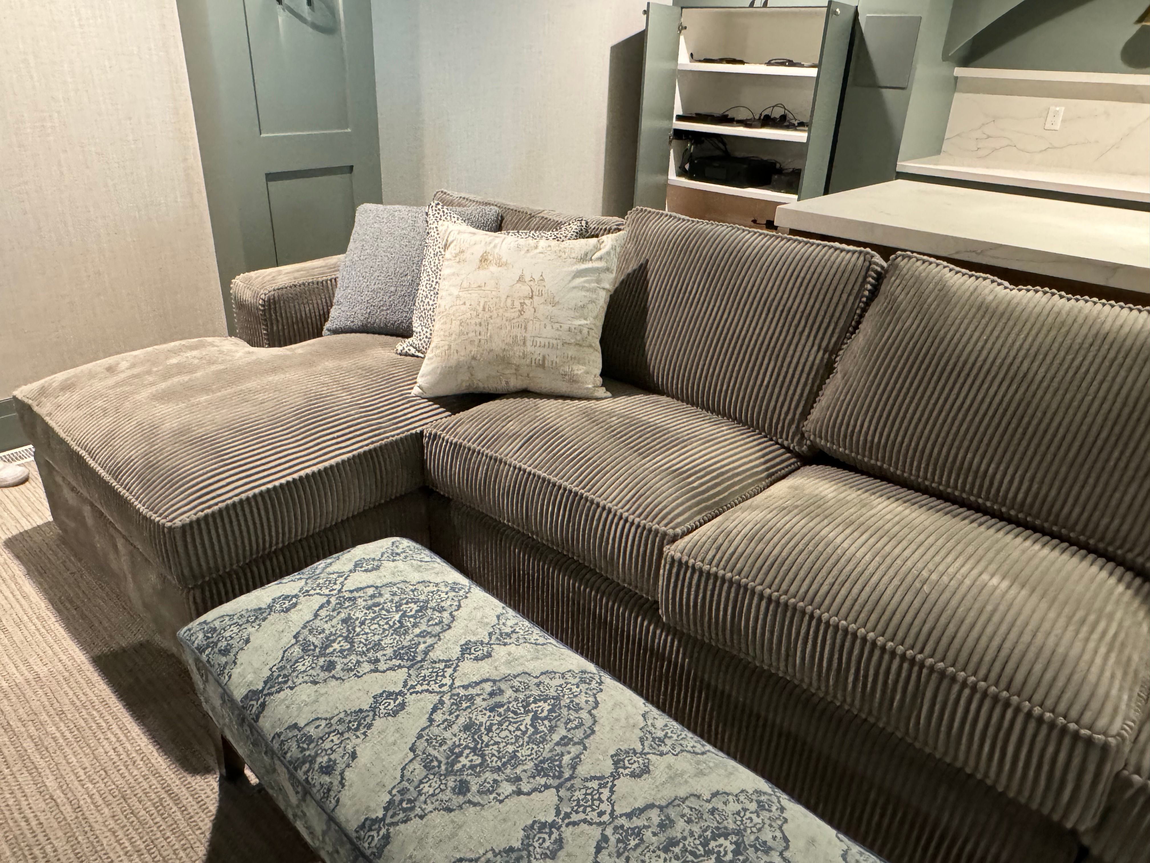 Massive Theatre Room Sectional Couch - $2,500