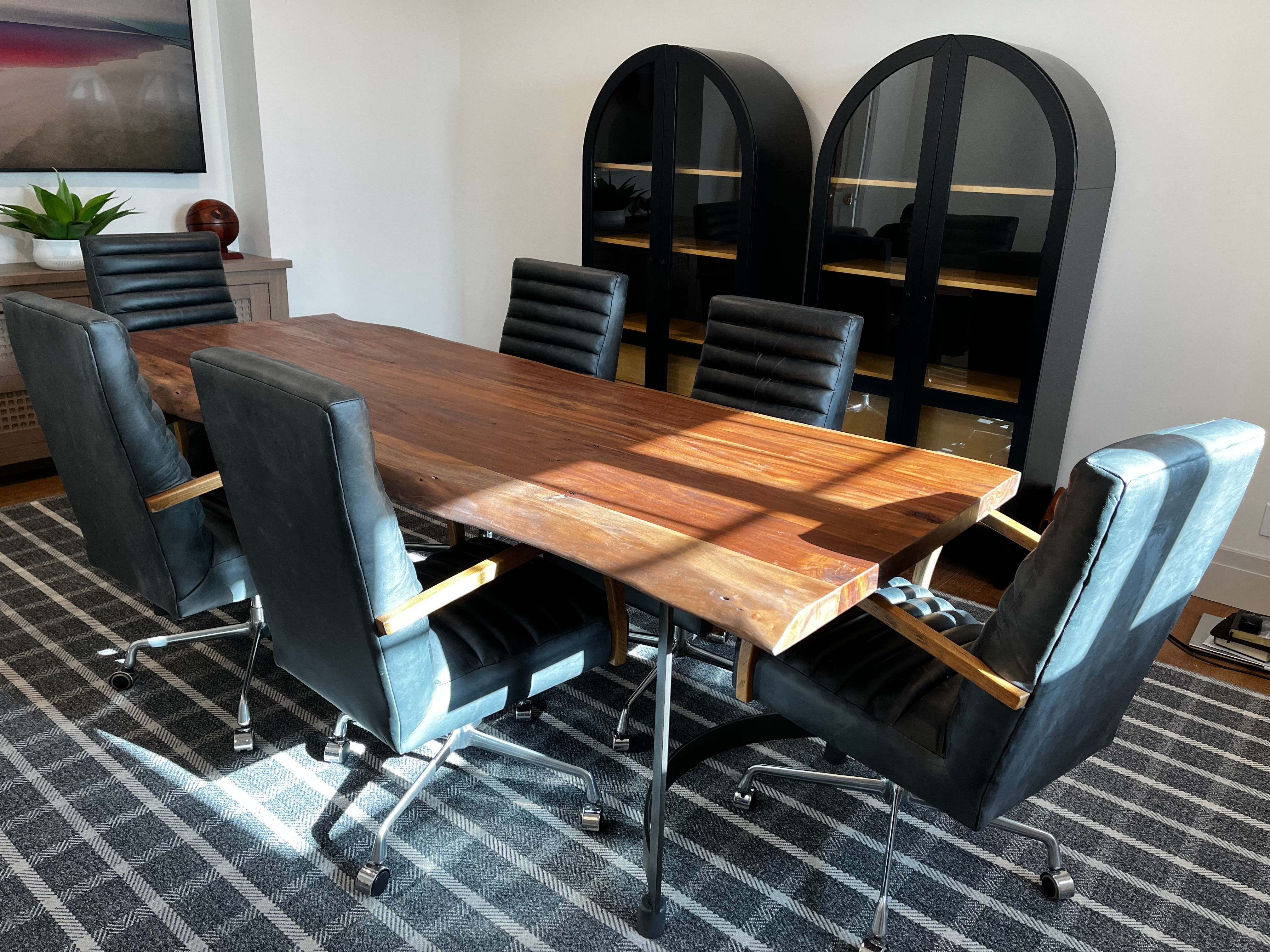 Modern Conference Table with 6 Chairs - $3,000