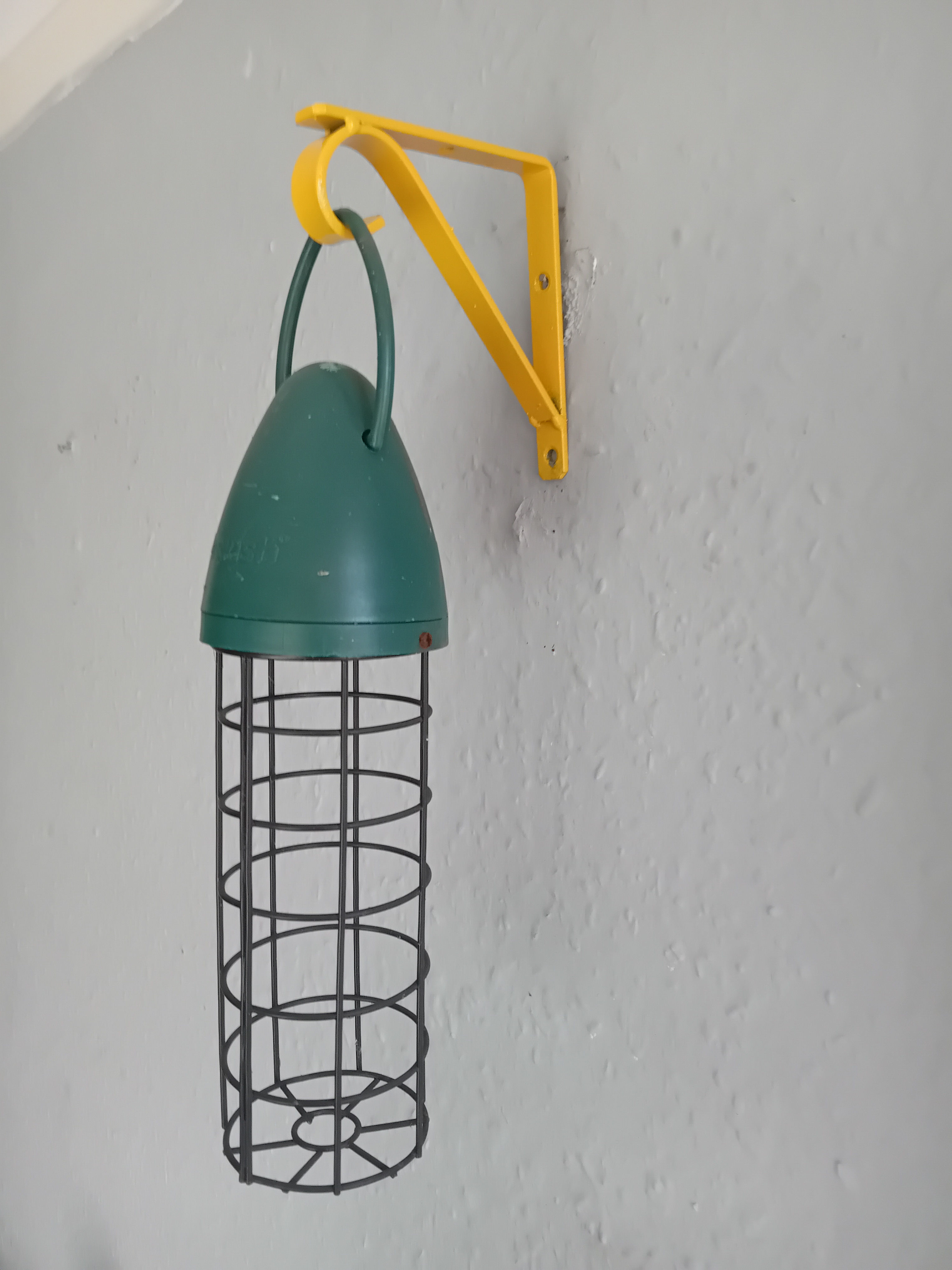 2x 5" / 12cm Wind Chime / Bird Feeder / Lantern Wall Mount Brackets in Yellow.