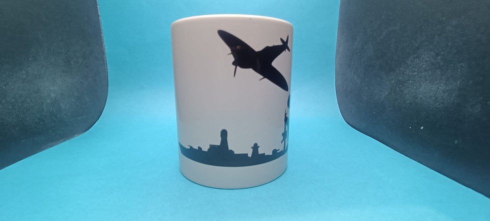 Thumbnail: A Collectible VE DAY 80 Military Gift Mug - Very Unique.