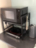 Microwave, hot plate, air-fryer and kettle