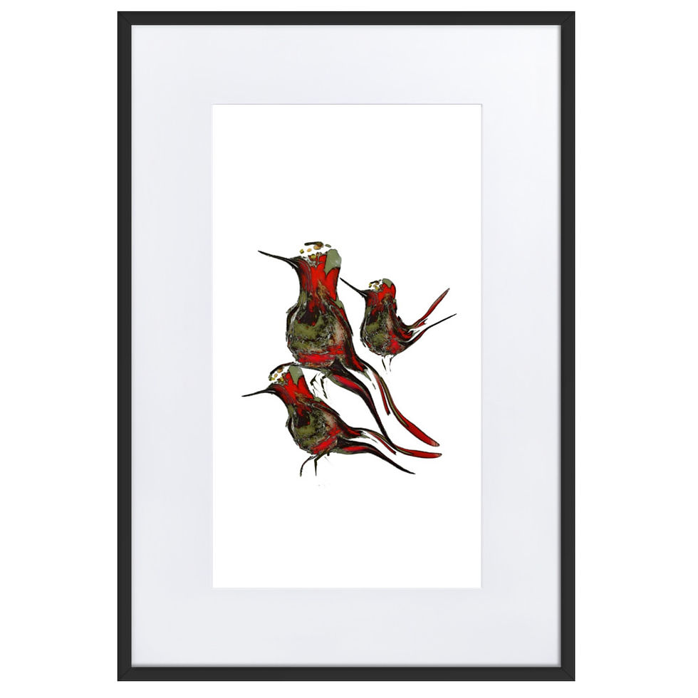 Thumbnail: WA3 Matte Paper Framed Poster With Mat