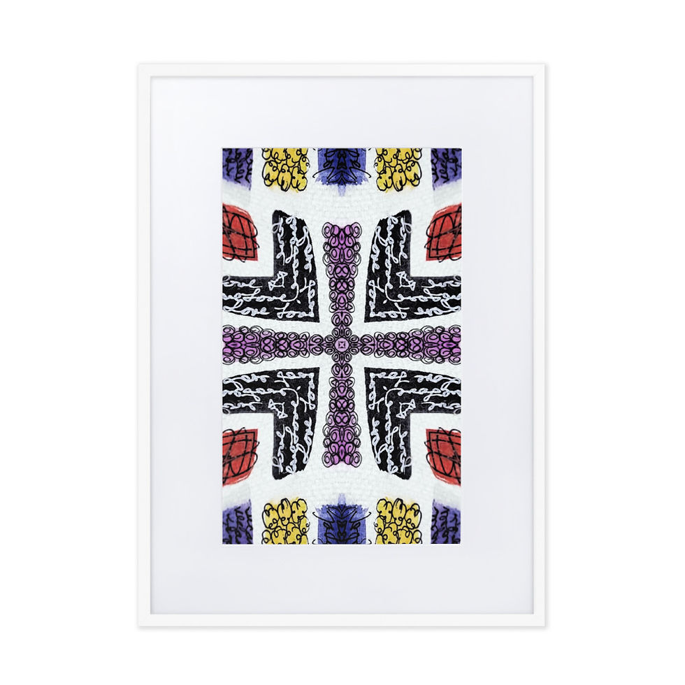 Thumbnail: WA17 Matte Paper Framed Poster With Mat