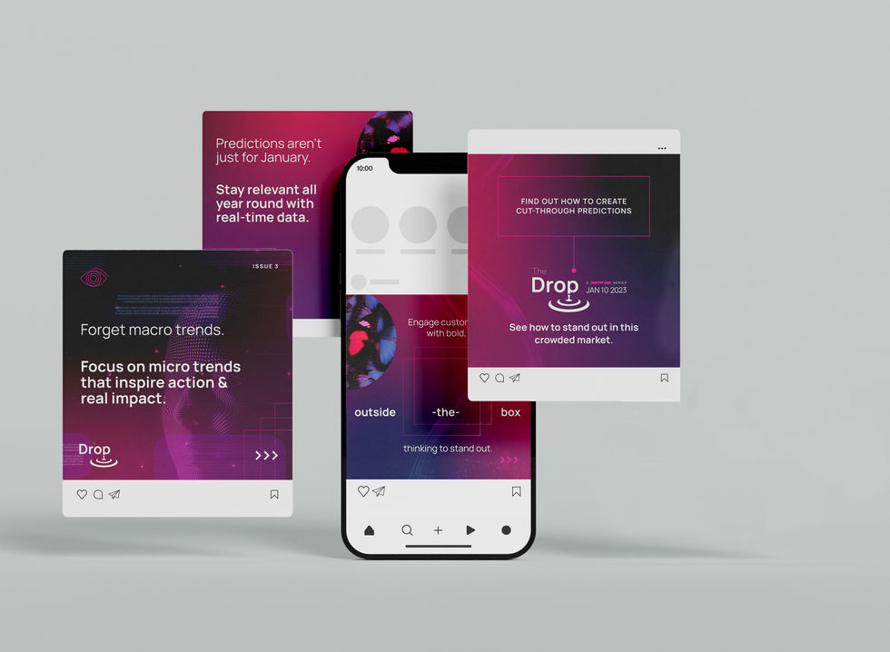 The Drop Social Post Examples