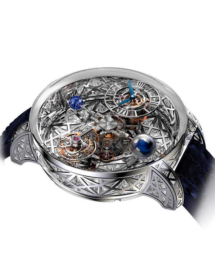 Jacob & Co. Astronomia Meteorite Triangle Diamonds Watch Replica AT800.30.HD.HD.A content media