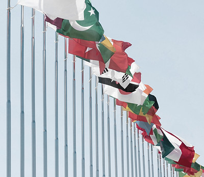 International Flags Display