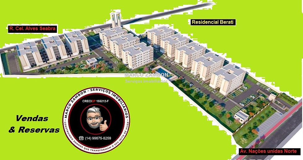 2 RESIDENCIAL BERATI VISTA PANORÂMICA DO CONDOMÍNIO