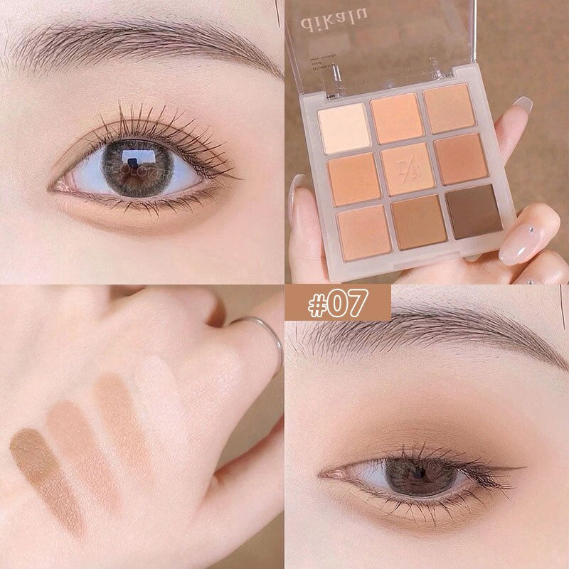 Thumbnail: 9 Colors Sakura Shimmer Shine Eyeshadow Palette Matte- Glitter -Shiny
