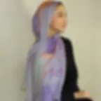 Thumbnail: Watercolor Print Hijab Muslim Marble Scarf Soft Breathable Sun Protection