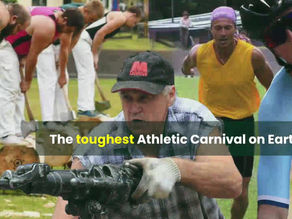 Super-athletes! Face Painting! Rock Drilling! It's nuts!!!!