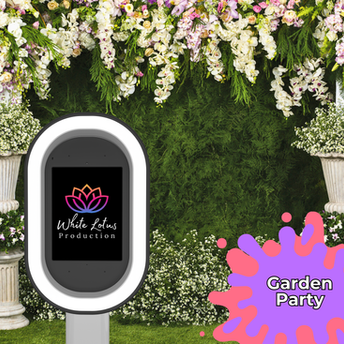 White Lotus Production Photo Booth Backdrop