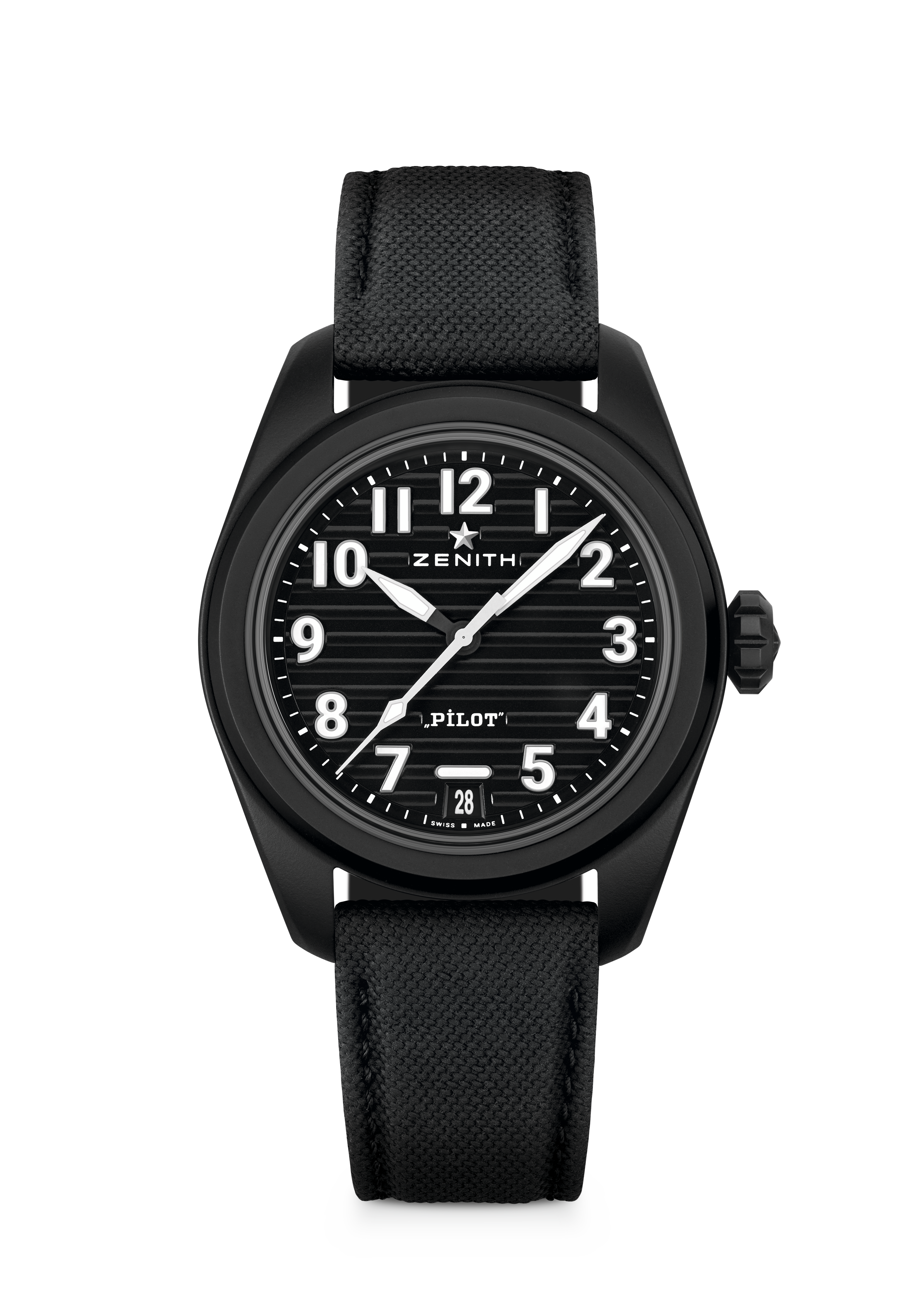 ZENITH PILOT CENTRAL SECOND & DATE – Réf. 49.4000.3620/21.I001
