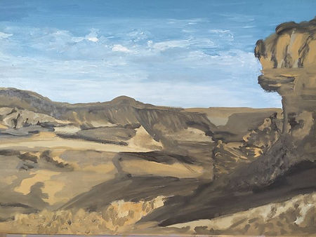 Machtesch Ramon Israel, Oil on Canvas,_g