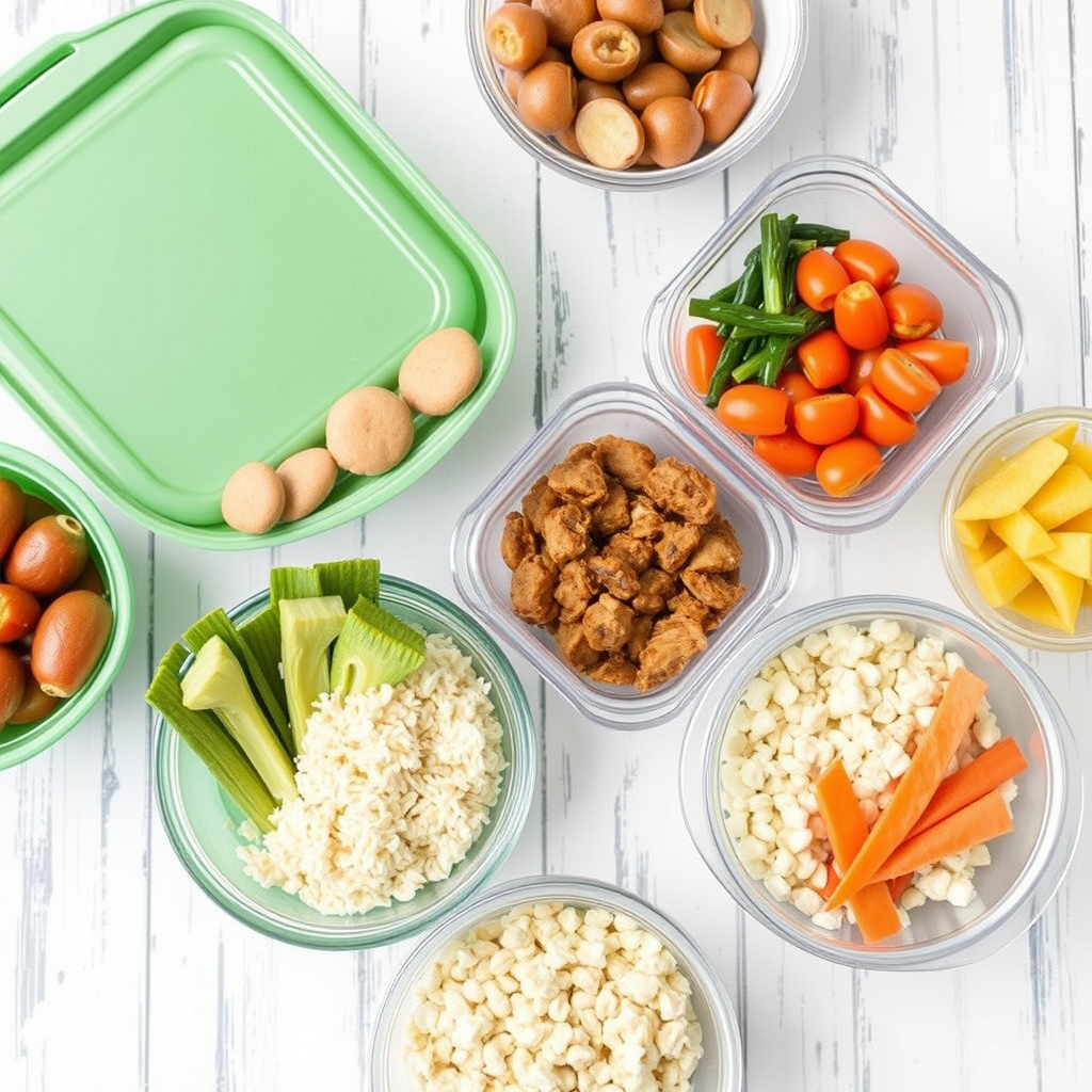 Arranged Food and Objects