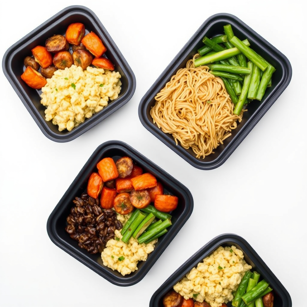 Arranged Food and Objects