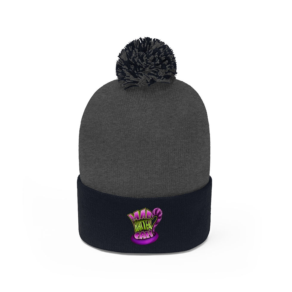 Thumbnail: Mad Hatter Pom Pom Beanie