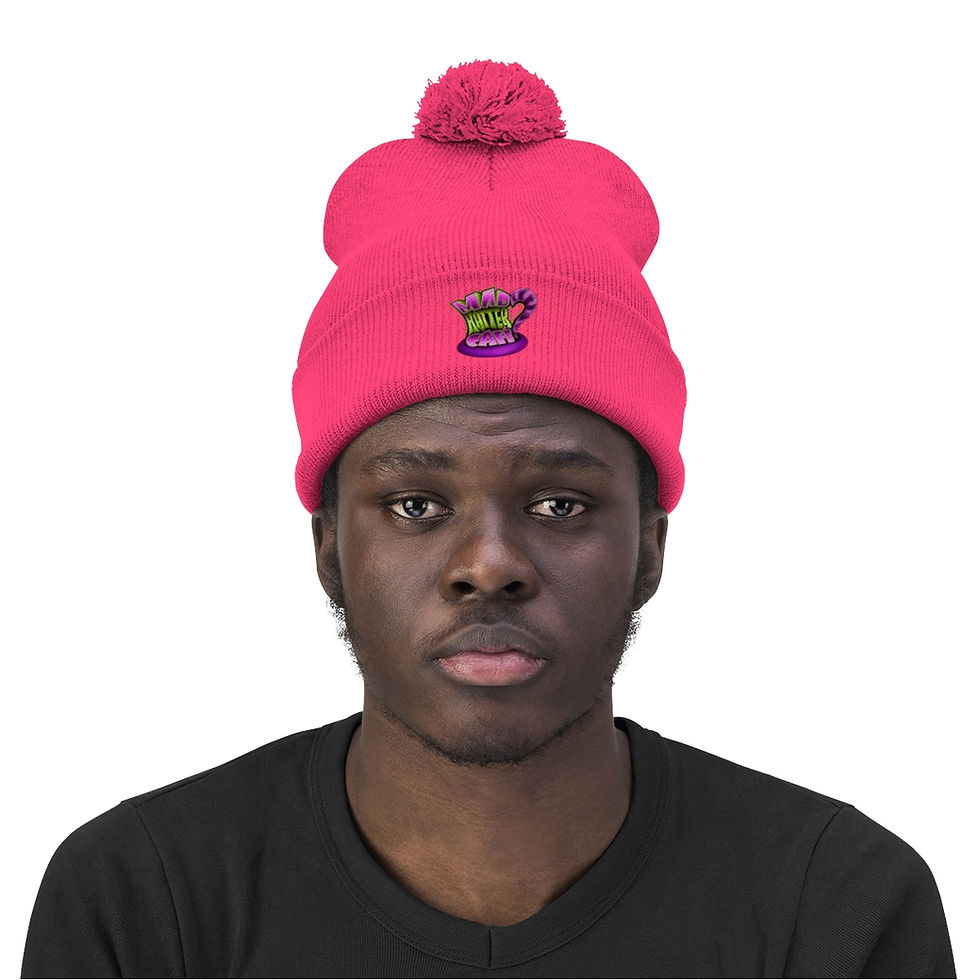Thumbnail: Mad Hatter Pom Pom Beanie