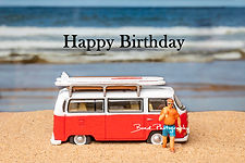 Birthday card VW Campervan
