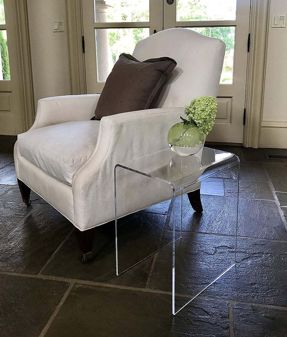 Thumbnail: tall and narrow acrylic end table