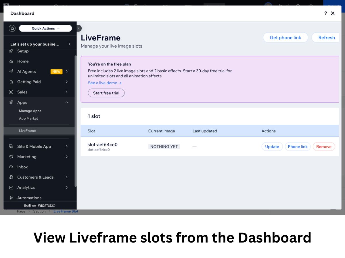 Liveframe screenshot 7
