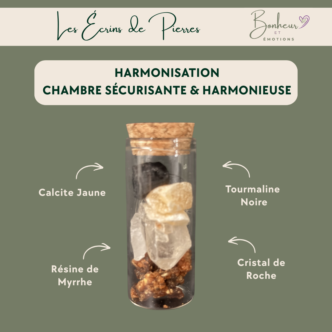 Écrin de Pierres – Harmonisation Chambre Sécurisante & Harmonieuse