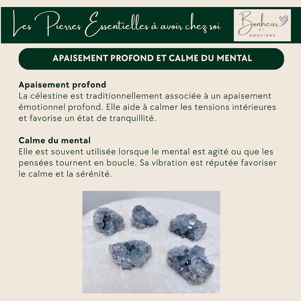 Miniature : Célestine naturelle
