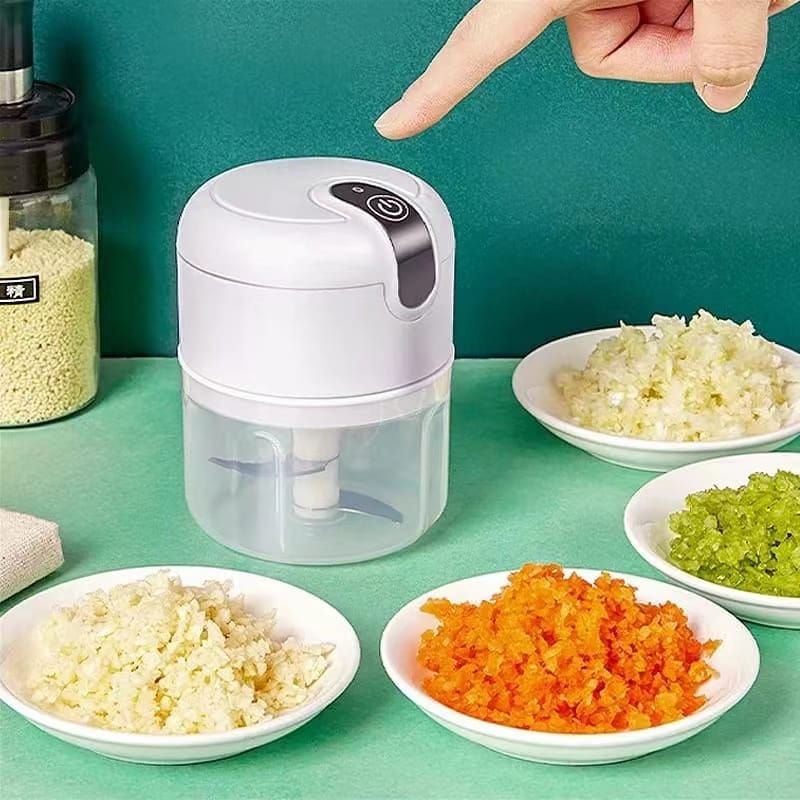 Top 10Mini Portable Electric Food Processor with 3 Blades Stainless Steel USB 250