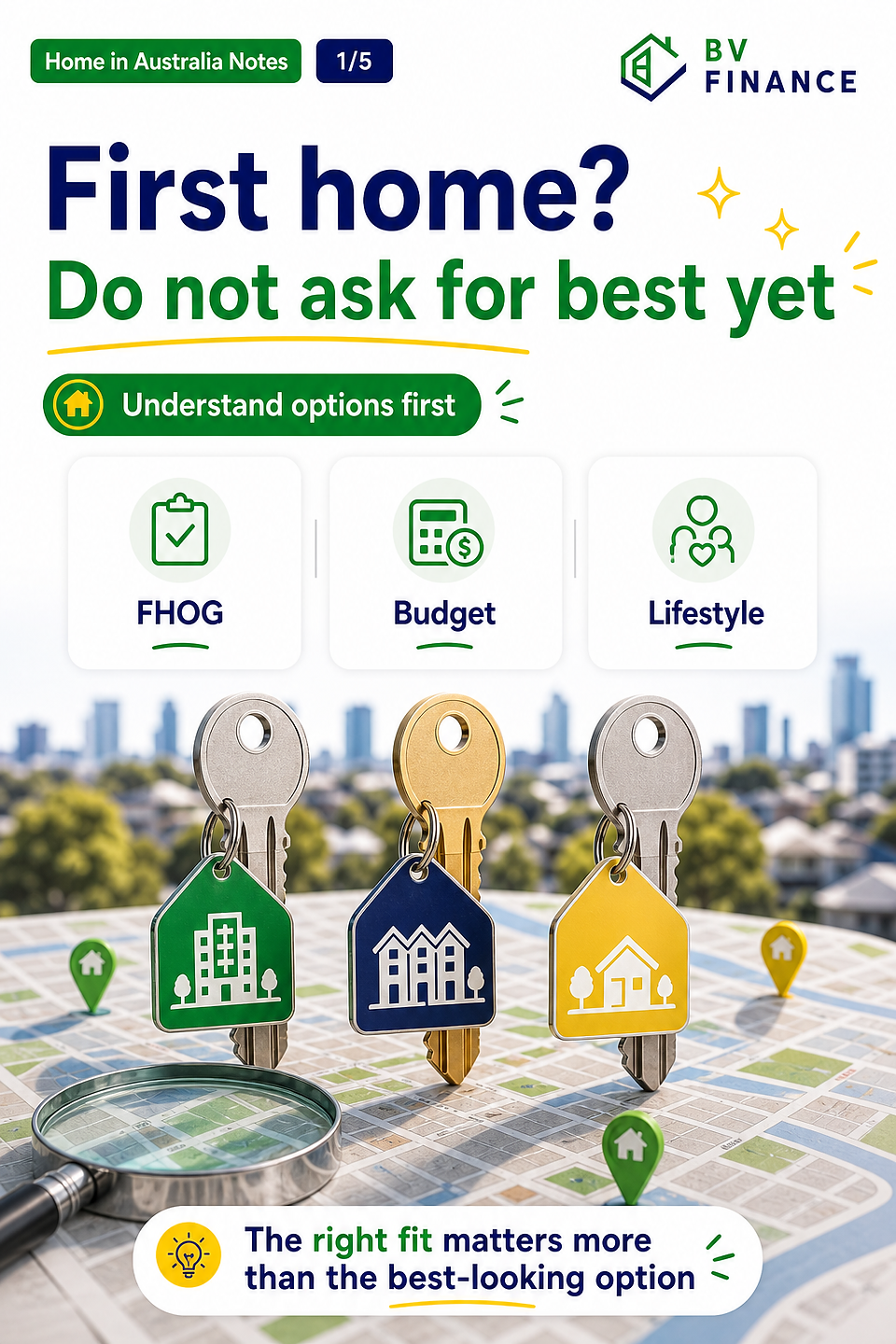BV Finance guide: First home? Do not ask for the best one yet