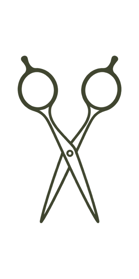 Scissors illustration for haircut services