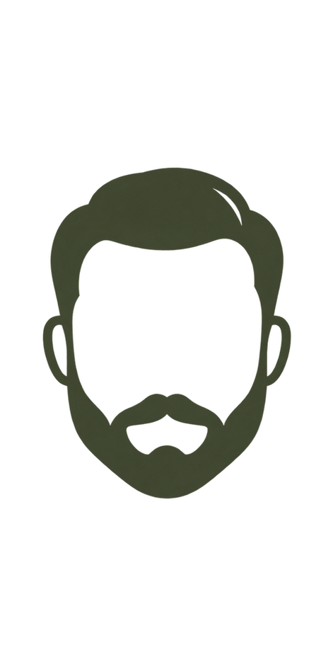Beard illustration for beard grooming services