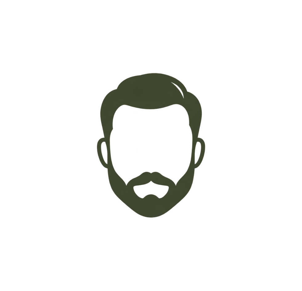 Beard illustration for beard grooming services