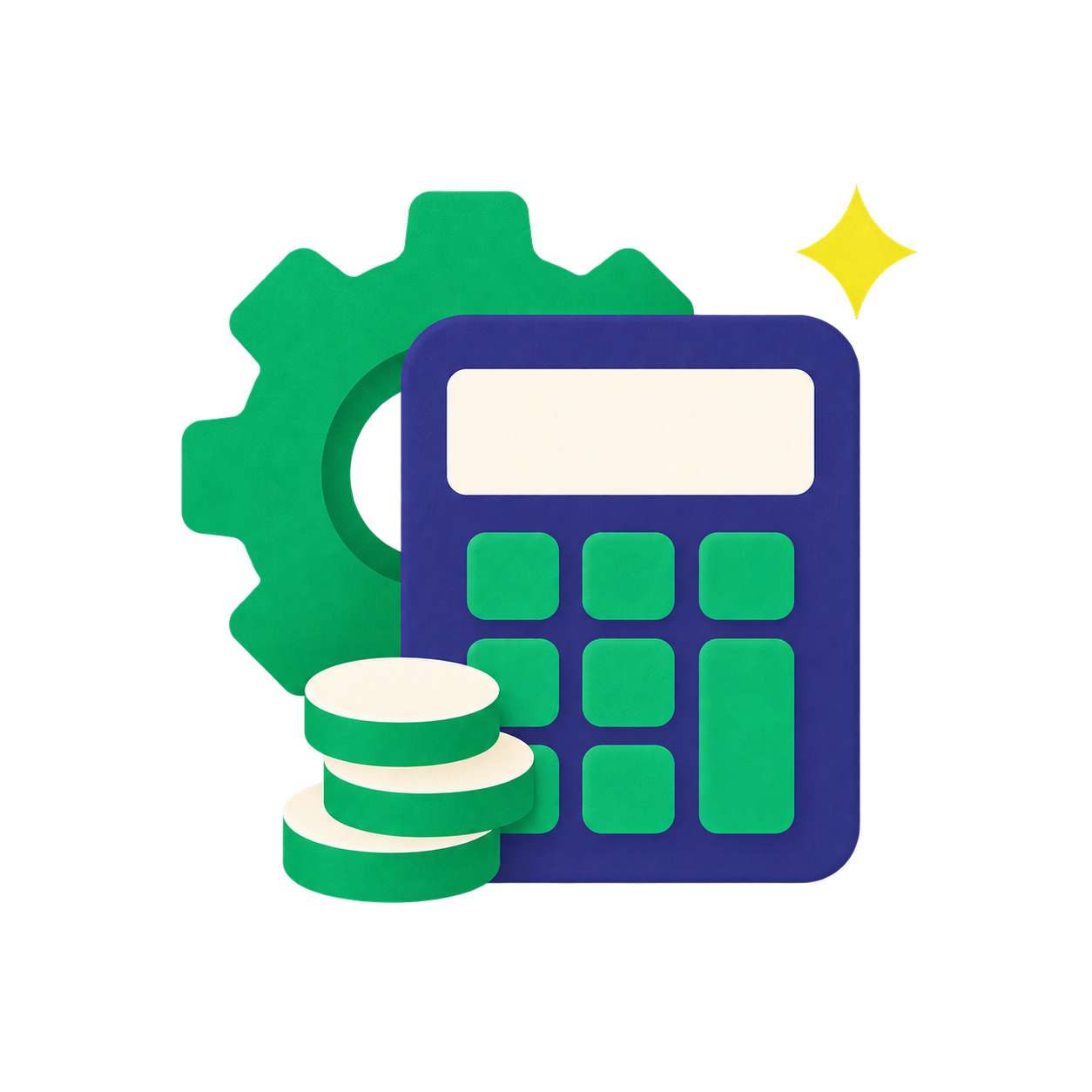 Business asset planning and budget illustration
