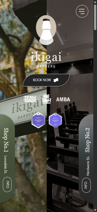 IKIGAI BARBERS mobile website