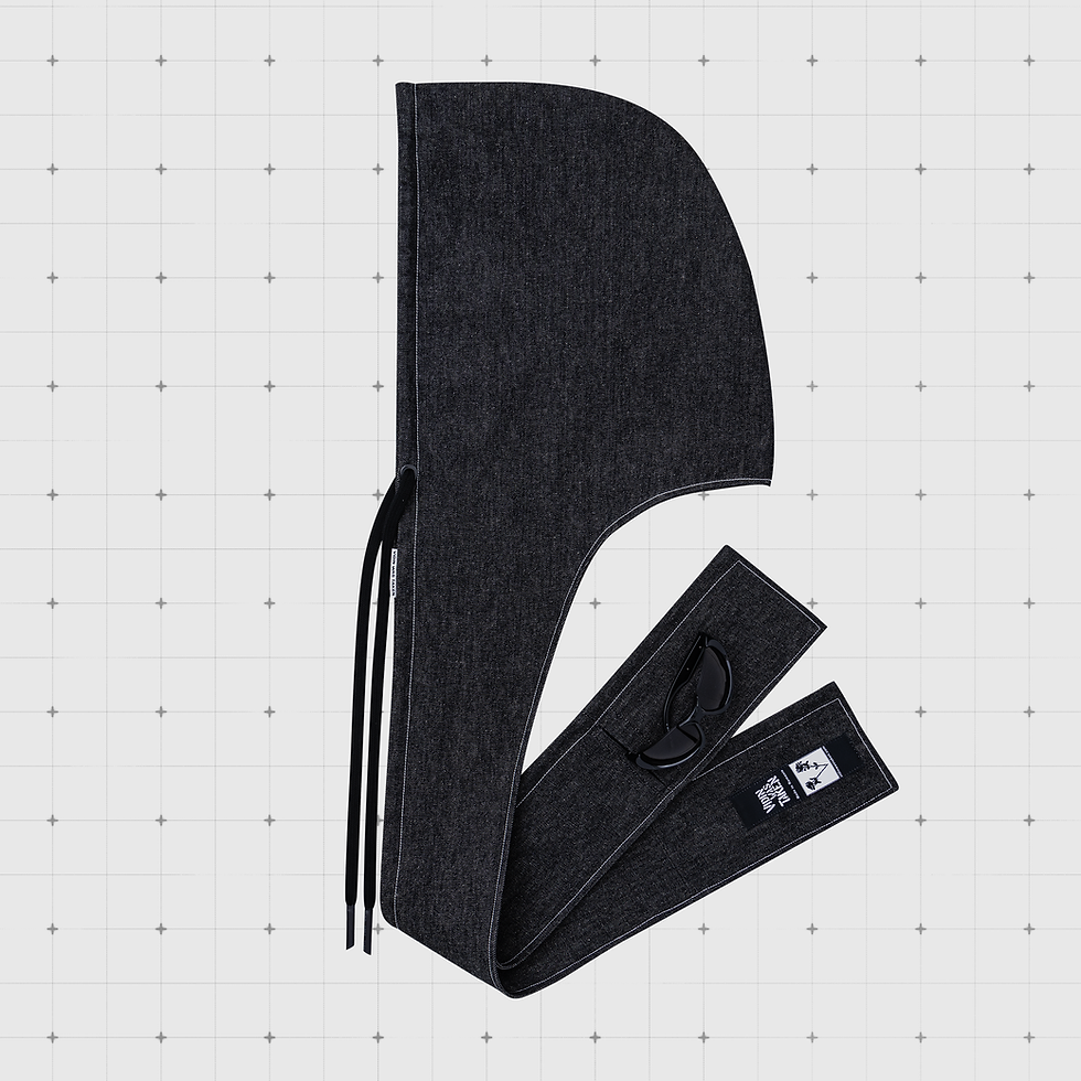 Thumbnail: Vidin Half-Zip Denim - Carbon