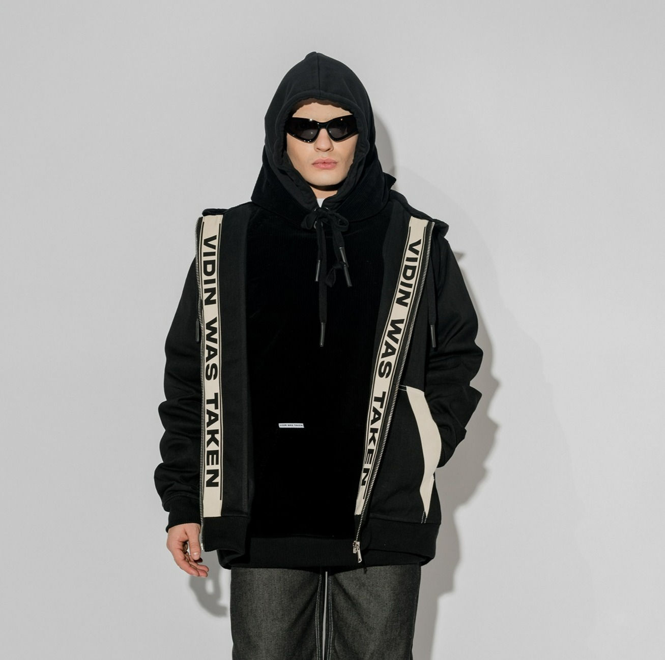 Raw Denim Zipper Jacket