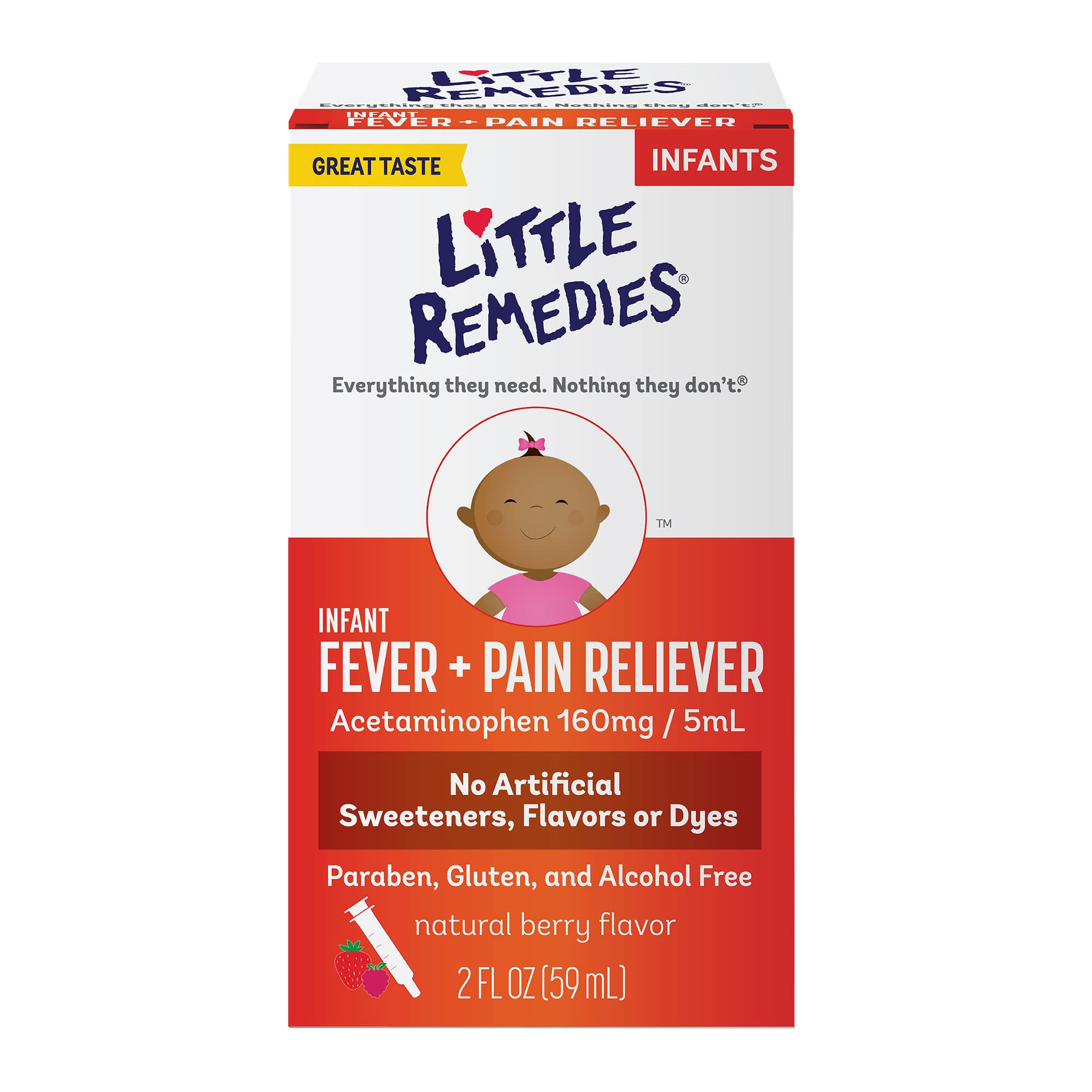 Little remedies acetaminofén bebé