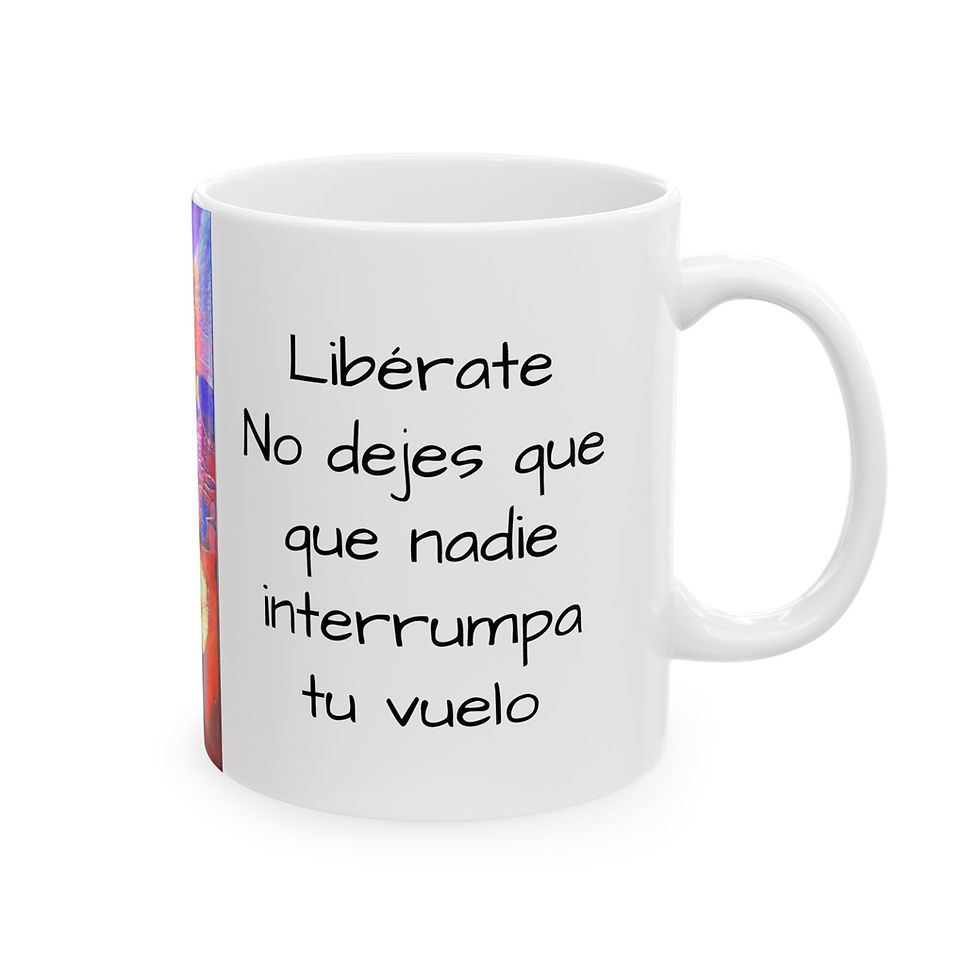 Ceramic mug with Liberación  GPM Art Print